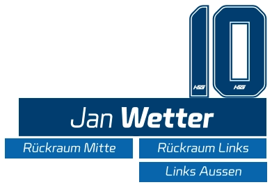 Jan Wetter Rückraum Links Rückraum Mitte Links Aussen