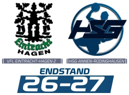 VFL EINTRACHT-HAGEN 2 HSG ANNEN-RÜDINGHAUSEN ENDSTAND 26-27