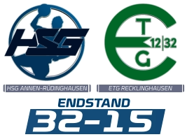 HSG ANNEN-RÜDINGHAUSEN ETG RECKLINGHAUSEN ENDSTAND 32-15