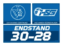DJK SAXONIA-DORTMUND HSG ANNEN-RÜDINGHAUSEN ENDSTAND 30-28