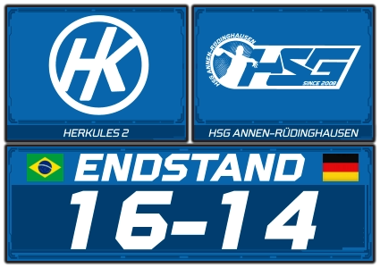 HERKULES 2 HSG ANNEN-RÜDINGHAUSEN ENDSTAND 16-14