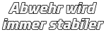Abwehr wird  immer stabiler