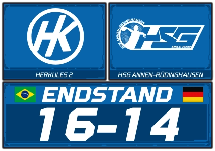 HERKULES 2 HSG ANNEN-RÜDINGHAUSEN ENDSTAND 16-14