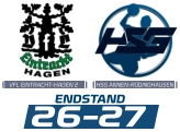 VFL EINTRACHT-HAGEN 2 HSG ANNEN-RÜDINGHAUSEN ENDSTAND 26-27