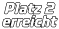 Platz 2 erreicht